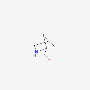 molecular formula C6H10FN B13240577 1-(Fluoromethyl)-2-azabicyclo[2.1.1]hexane 