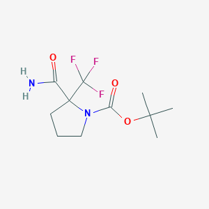 tert-Butyl 2-carbamoyl-2-(trifluoromethyl)pyrrolidine-1-carboxylate