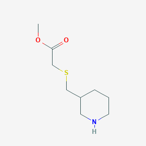 Methyl 2-{[(piperidin-3-yl)methyl]sulfanyl}acetate