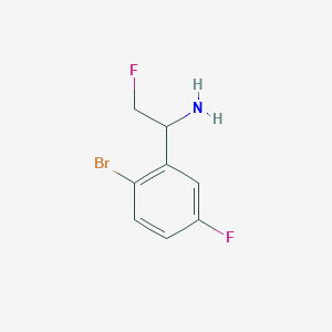 1-(2-Bromo-5-fluorophenyl)-2-fluoroethan-1-amine