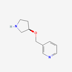 3-{[(3R)-pyrrolidin-3-yloxy]methyl}pyridine