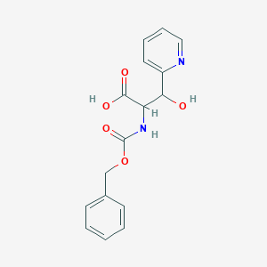 2-{[(Benzyloxy)carbonyl]amino}-3-hydroxy-3-(pyridin-2-yl)propanoic acid