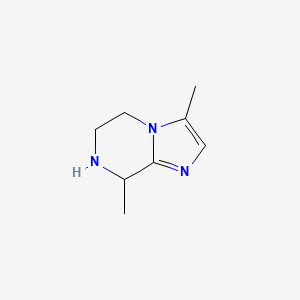 3,8-dimethyl-5H,6H,7H,8H-imidazo[1,2-a]pyrazine