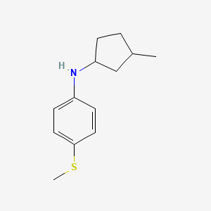 N-(3-Methylcyclopentyl)-4-(methylsulfanyl)aniline