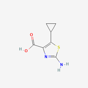 2-Amino-5-cyclopropyl-1,3-thiazole-4-carboxylic acid