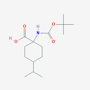 1-{[(Tert-butoxy)carbonyl]amino}-4-(propan-2-yl)cyclohexane-1-carboxylic acid