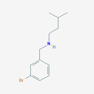 molecular formula C12H18BrN B13240832 [(3-Bromophenyl)methyl](3-methylbutyl)amine 