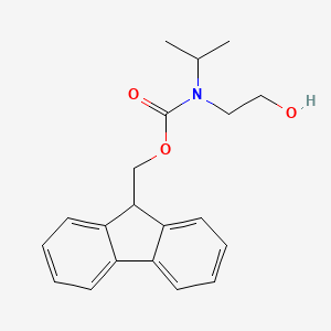 molecular formula C20H23NO3 B13240872 9H-fluoren-9-ylmethyl N-(2-hydroxyethyl)-N-(propan-2-yl)carbamate 