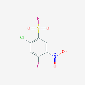 2-Chloro-4-fluoro-5-nitrobenzene-1-sulfonyl fluoride