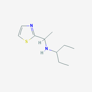 (Pentan-3-yl)[1-(1,3-thiazol-2-yl)ethyl]amine