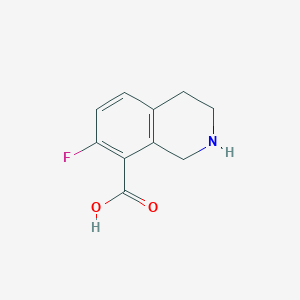 molecular formula C10H10FNO2 B13240932 7-Fluoro-1,2,3,4-tetrahydroisoquinoline-8-carboxylic acid 