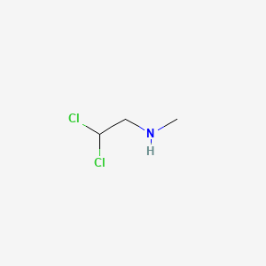 molecular formula C3H7Cl2N B13240953 Ethanamine, 2,2-dichloro-N-methyl- CAS No. 16521-25-8