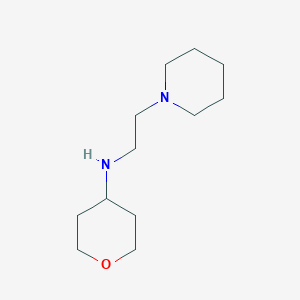 N-[2-(Piperidin-1-yl)ethyl]oxan-4-amine