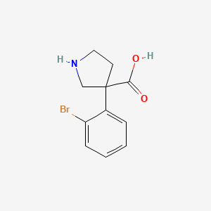 3-(2-Bromophenyl)pyrrolidine-3-carboxylic acid