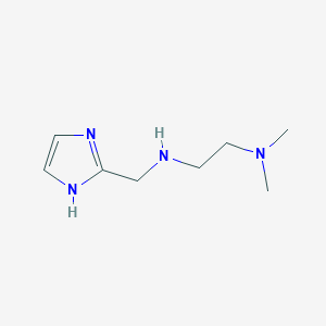 molecular formula C8H16N4 B13241027 [2-(Dimethylamino)ethyl](1H-imidazol-2-ylmethyl)amine 