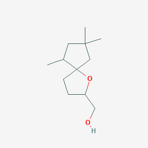 {6,8,8-Trimethyl-1-oxaspiro[4.4]nonan-2-yl}methanol