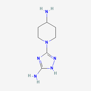 1-(5-Amino-1H-1,2,4-triazol-3-YL)piperidin-4-amine