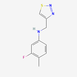 3-Fluoro-4-methyl-N-(1,2,3-thiadiazol-4-ylmethyl)aniline