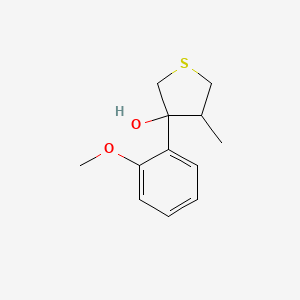 3-(2-Methoxyphenyl)-4-methylthiolan-3-ol