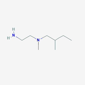 molecular formula C8H20N2 B13241135 (2-Aminoethyl)(methyl)(2-methylbutyl)amine 