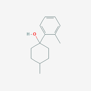 4-Methyl-1-(2-methylphenyl)cyclohexan-1-ol