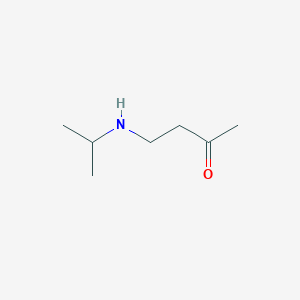 molecular formula C7H15NO B13241184 4-[(Propan-2-yl)amino]butan-2-one 