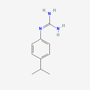 molecular formula C10H15N3 B13241195 1-(4-Isopropylphenyl)guanidine 