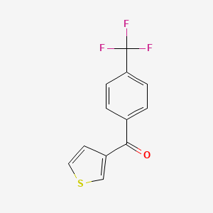 molecular formula C12H7F3OS B1324121 3-(4-Trifluoromethylbenzoyl)thiophene CAS No. 879218-18-5
