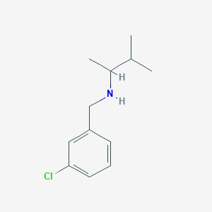 molecular formula C12H18ClN B13241227 [(3-Chlorophenyl)methyl](3-methylbutan-2-yl)amine 