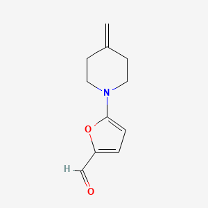 5-(4-Methylidenepiperidin-1-yl)furan-2-carbaldehyde