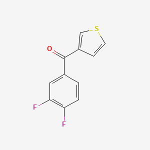 B1324124 3-(3,4-Difluorobenzoyl)thiophene CAS No. 898771-62-5