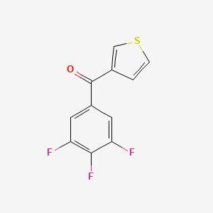 molecular formula C11H5F3OS B1324126 3-(3,4,5-Trifluorobenzoyl)thiophene CAS No. 898771-66-9