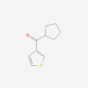 molecular formula C10H12OS B1324128 环戊基 3-噻吩基酮 CAS No. 898771-72-7