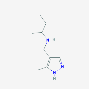 (Butan-2-yl)[(3-methyl-1H-pyrazol-4-yl)methyl]amine