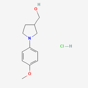 [1-(4-Methoxyphenyl)pyrrolidin-3-yl]methanol hydrochloride