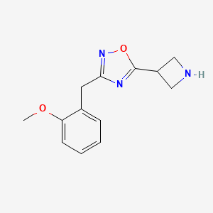 5-(Azetidin-3-yl)-3-[(2-methoxyphenyl)methyl]-1,2,4-oxadiazole