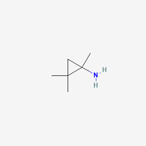 molecular formula C6H13N B13241299 1,2,2-Trimethylcyclopropan-1-amine 