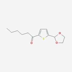 5-(1,3-Dioxolan-2-YL)-2-thienyl pentyl ketone