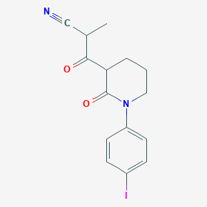 3-[1-(4-Iodophenyl)-2-oxopiperidin-3-yl]-2-methyl-3-oxopropanenitrile