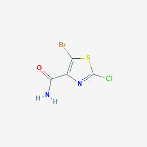 5-Bromo-2-chloro-1,3-thiazole-4-carboxamide