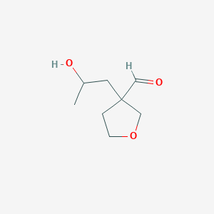 3-(2-Hydroxypropyl)oxolane-3-carbaldehyde