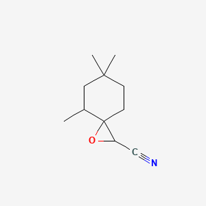 4,6,6-Trimethyl-1-oxaspiro[2.5]octane-2-carbonitrile