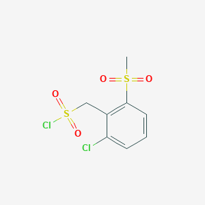 (2-Chloro-6-methanesulfonylphenyl)methanesulfonyl chloride