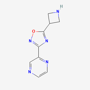 2-[5-(Azetidin-3-yl)-1,2,4-oxadiazol-3-yl]pyrazine