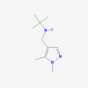 molecular formula C10H19N3 B13241564 tert-butyl[(1,5-dimethyl-1H-pyrazol-4-yl)methyl]amine 