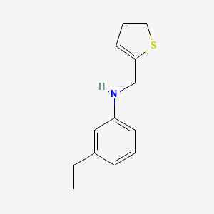 3-ethyl-N-(thiophen-2-ylmethyl)aniline