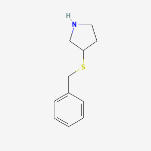 molecular formula C11H15NS B13241580 3-(Benzylsulfanyl)pyrrolidine 