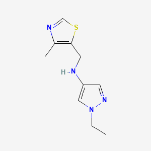 1-Ethyl-N-[(4-methyl-1,3-thiazol-5-yl)methyl]-1H-pyrazol-4-amine