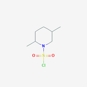 molecular formula C7H14ClNO2S B13241591 2,5-Dimethylpiperidine-1-sulfonyl chloride 