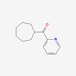 molecular formula C13H17NO B1324160 环庚基 2-吡啶基酮 CAS No. 898779-54-9